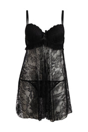 AXTZH BRIDAL INTIMATE NIGHTWEAR COLLECTION X0825-BLACK-F11N