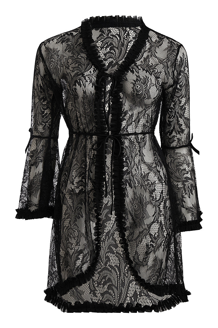 AXTZH BRIDAL INTIMATE NIGHTWEAR COLLECTION X0825-BLACK-F11N