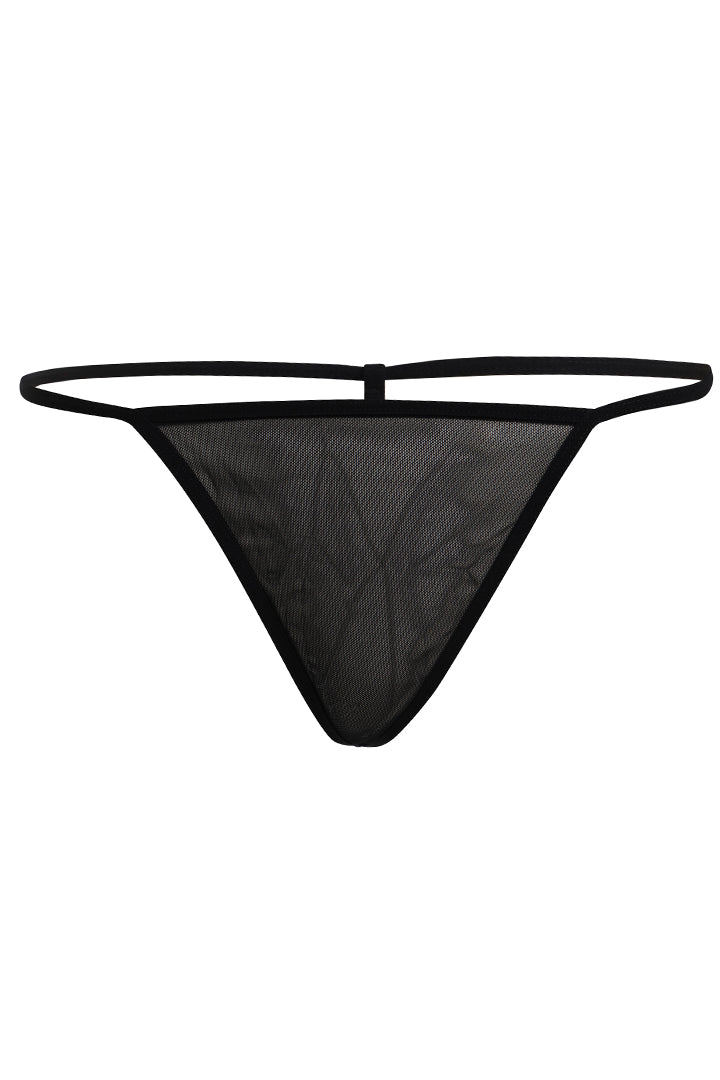 AXTZH Satin and Sheer Lace Nightwear Set with Thong and Robe NW X8803-SCARLET-F11N