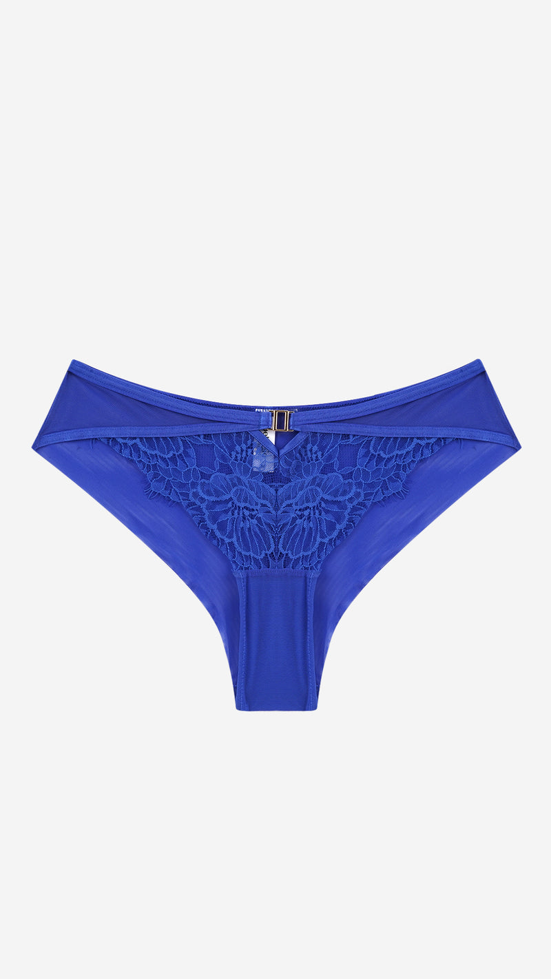 Floral Lace Bikini Panty | Cut-Out Front Brief
