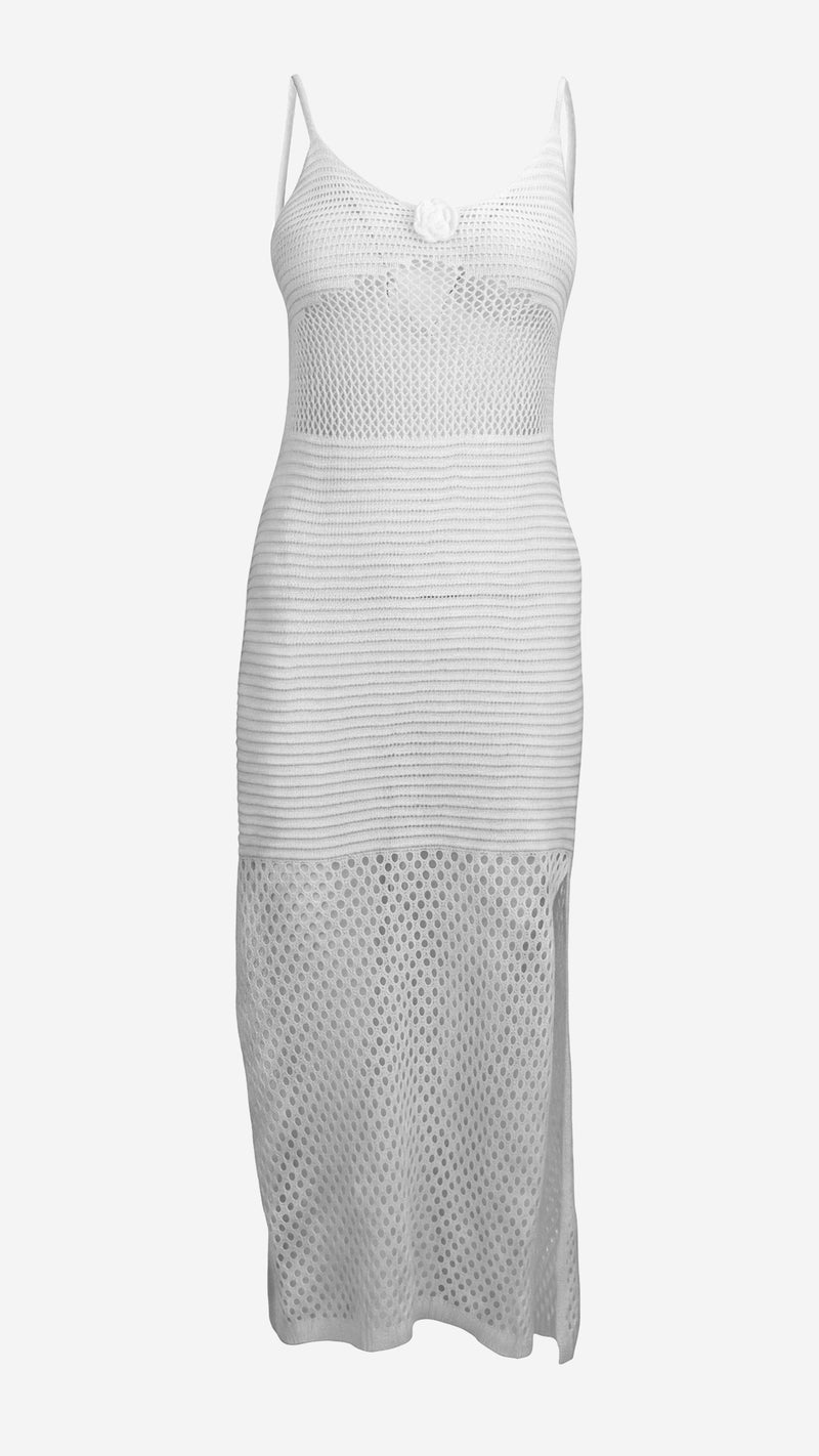 Crochet Beach Dress | Long Cover-Up