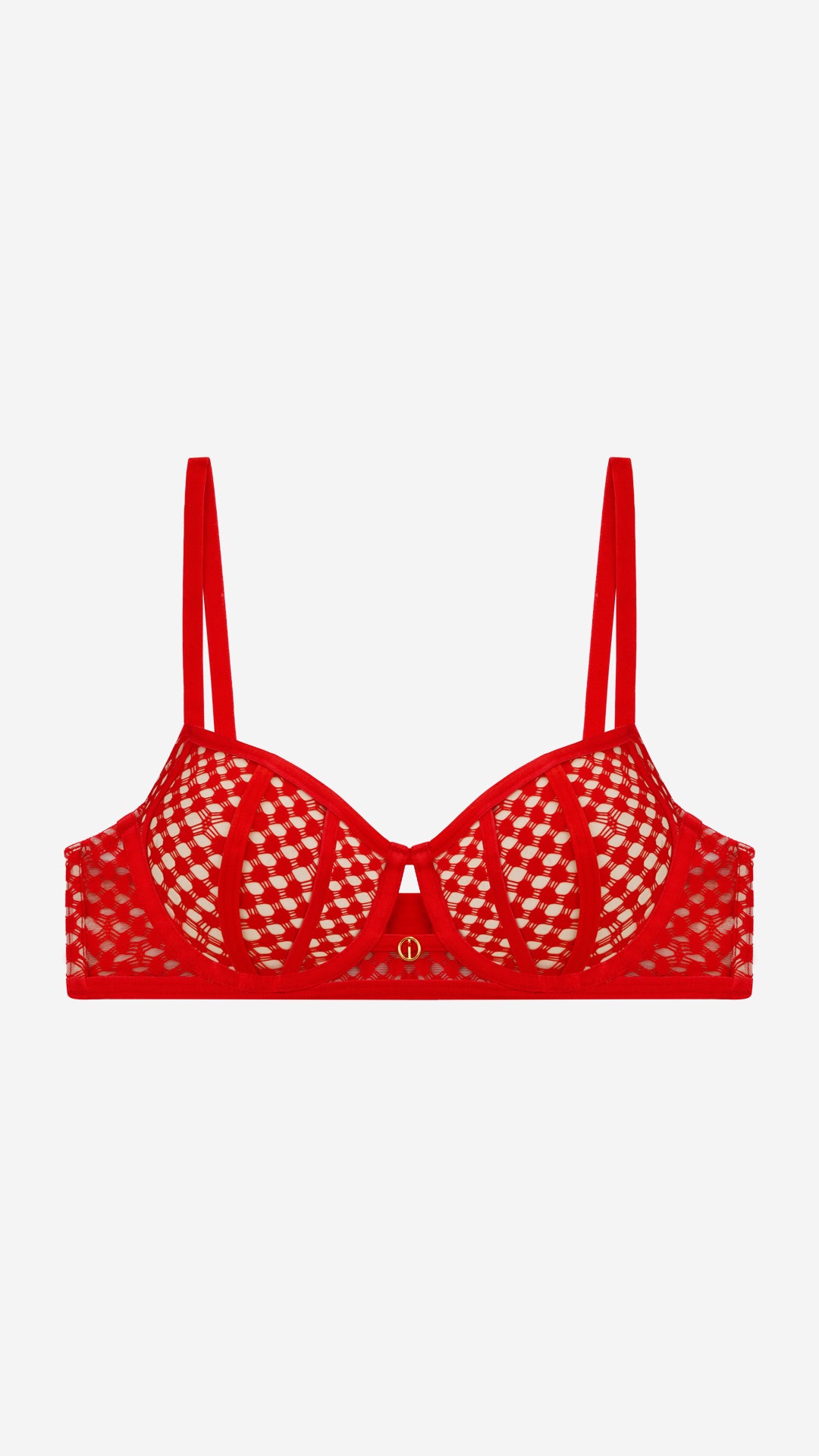 Net Wired Non-Padded Bra | Statement Lingerie