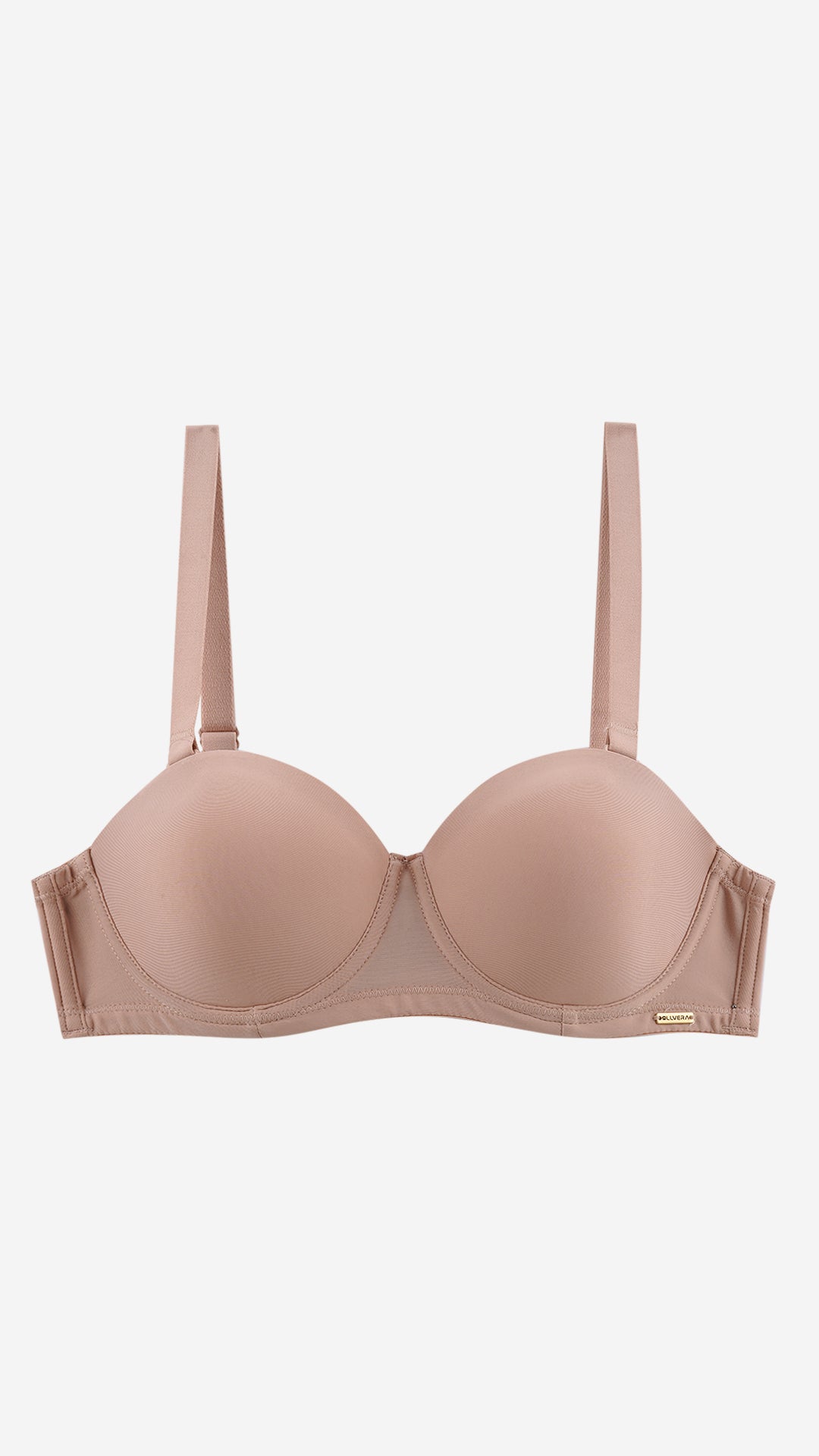 Strapless Balconette Bra | Padded Wired Multi-Way Bra with Silicone Grip