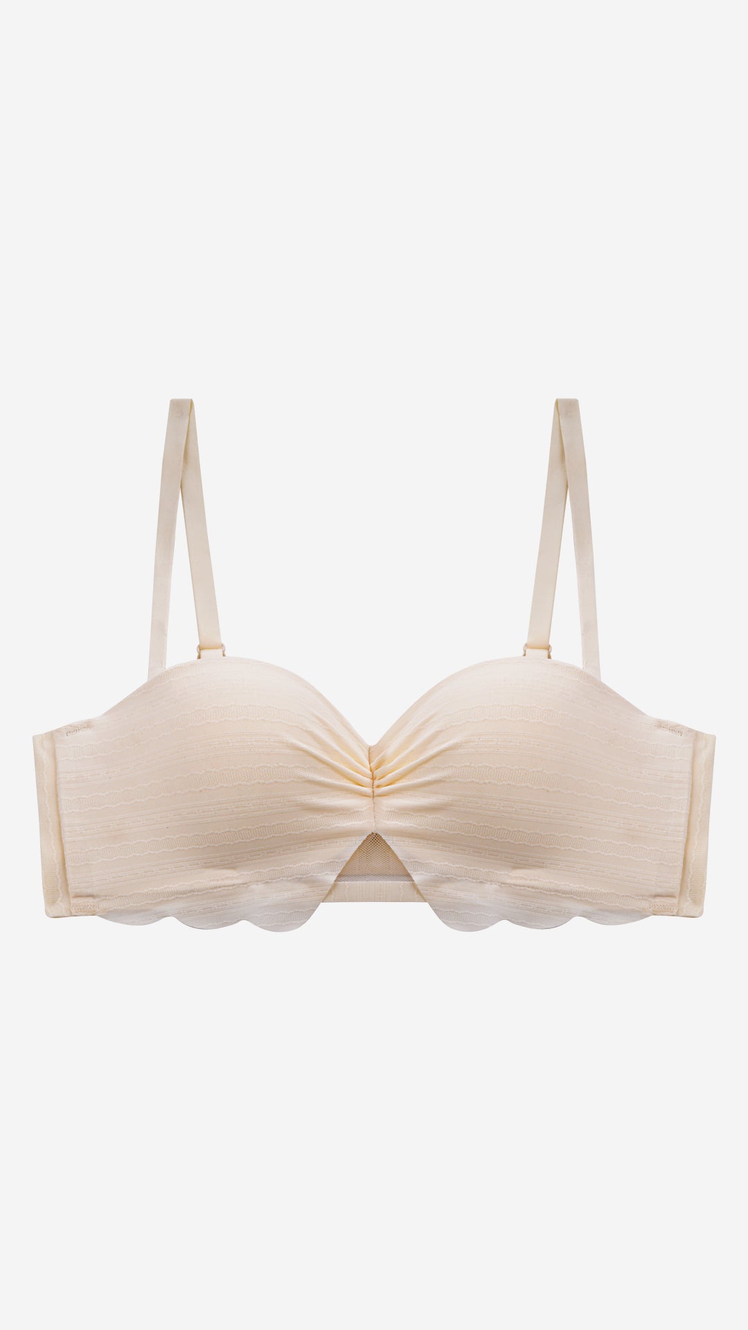 Strapless Bandeau Push-Up Bra | Non-Wired Bonded Bra with Convertible Straps