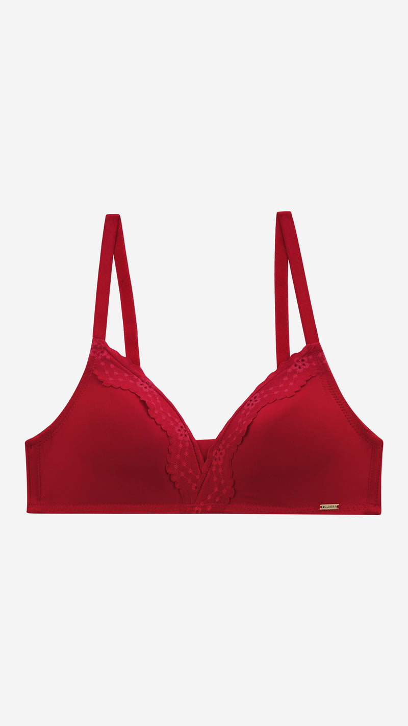 Lace Edge Padded Non-Wired Bra | Relaxed Chic Bra