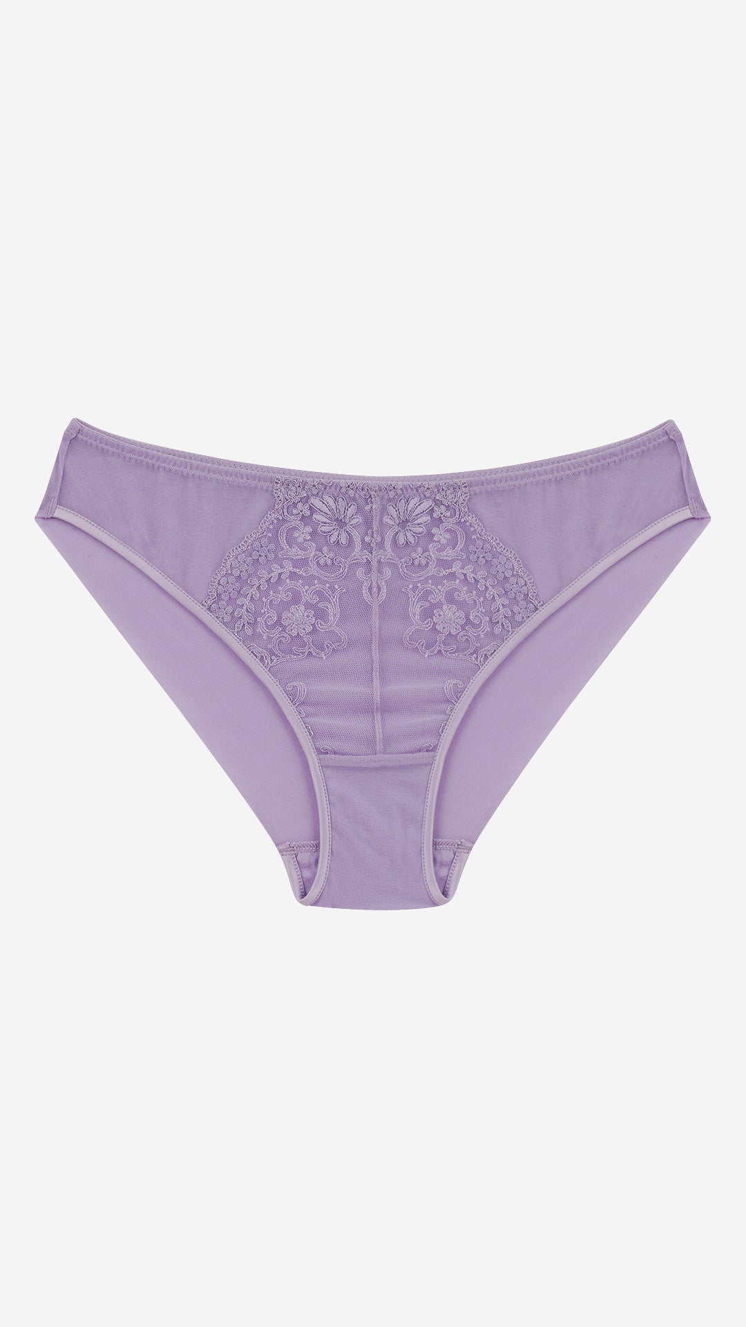 Lavender Embroidered Lace Bikini Panty