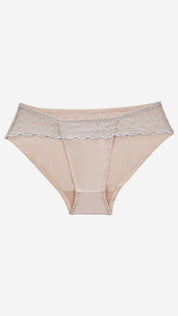 Classic Brief with Lace Waistband | Lace Trim Panty