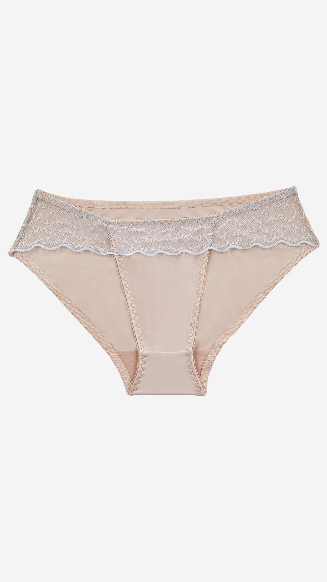 Classic Brief with Lace Waistband | Lace Trim Panty