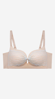 Bonded Heavy Push-Up Lace Bra | Wire-Free Padded Bra