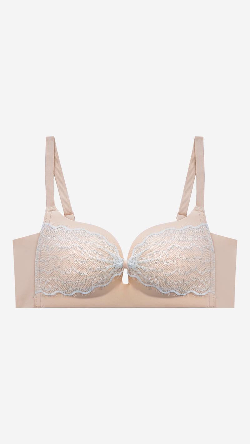 Bonded Heavy Push-Up Lace Bra | Wire-Free Padded Bra