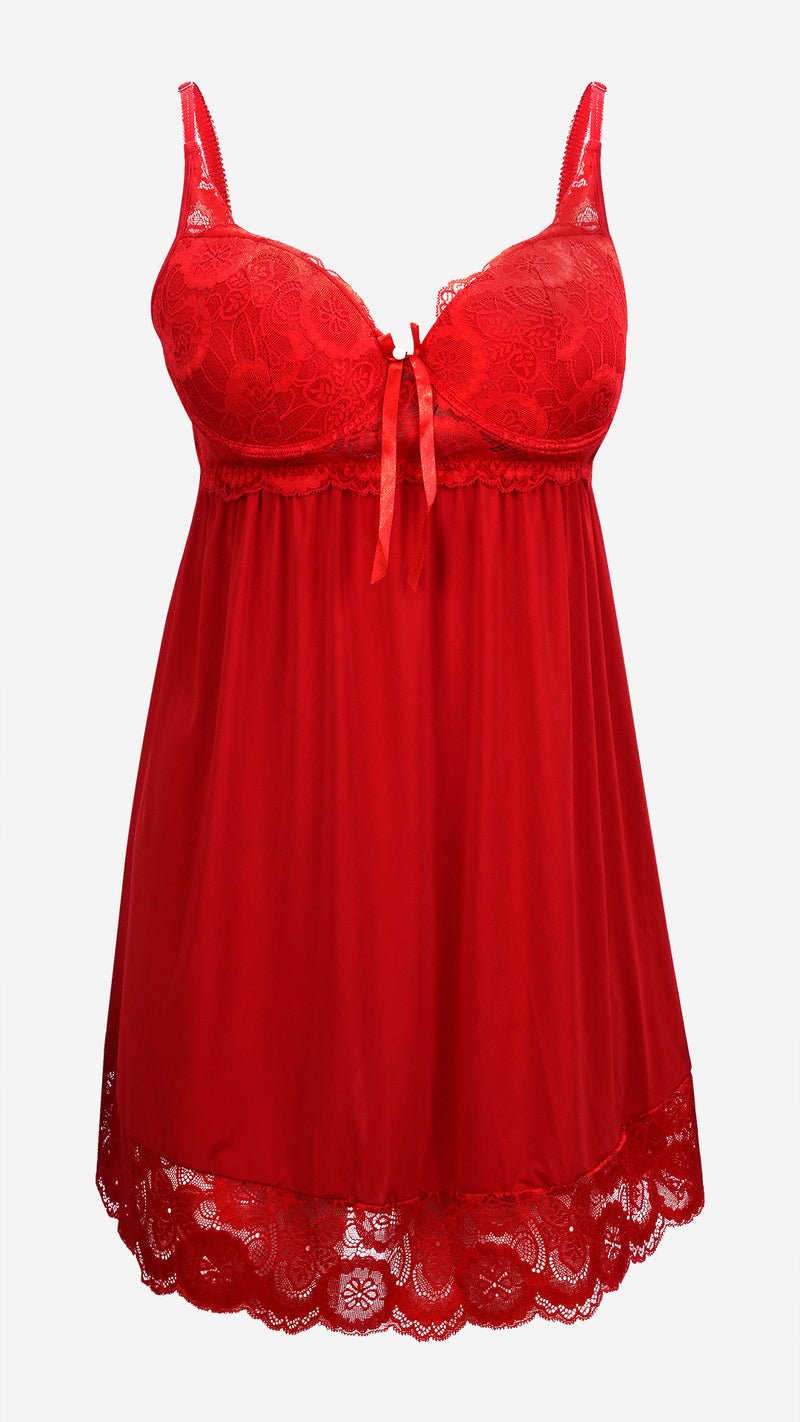 Lace Bust Babydoll | Soft Polyamide Sensual Nightwear