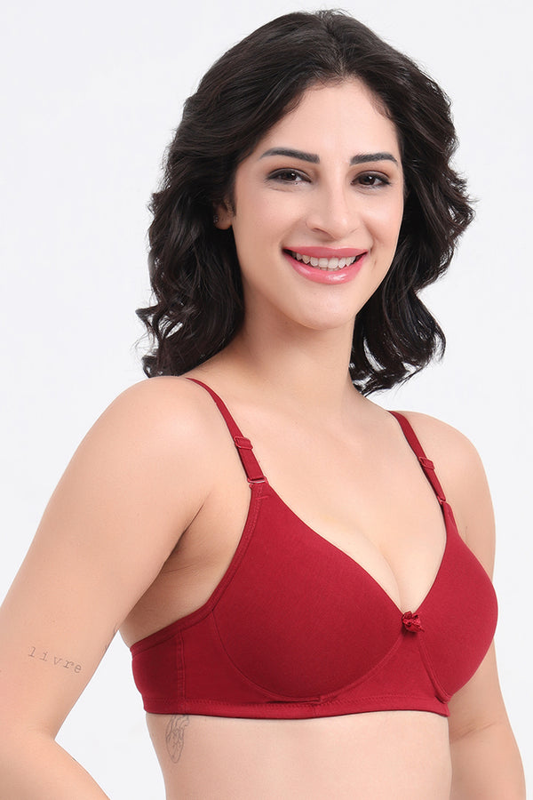 VONZZO BRACC3001 - SOLID SEAMLESS PUSH UP PADDED BRA