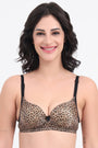 VONZZO BRAPC3002 Leopr - EVERYDAY PADDED NON-WIRED PUSH UP BRA
