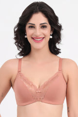 TRIUMPH 110I630 Modern Lace Cotton Padded Non-Wired Seamless T-shirt Bra