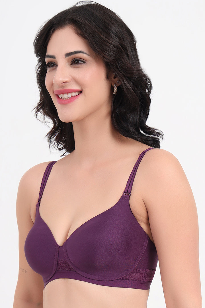 TRIUMPH-110I584 Padded Wireless Seamless Silhoutte T-shirt Bra -3M