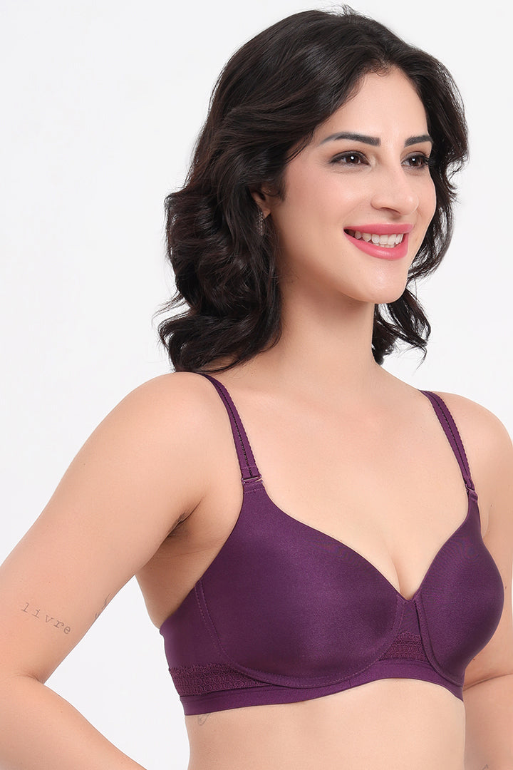 TRIUMPH-110I584 Padded Wireless Seamless Silhoutte T-shirt Bra -3M