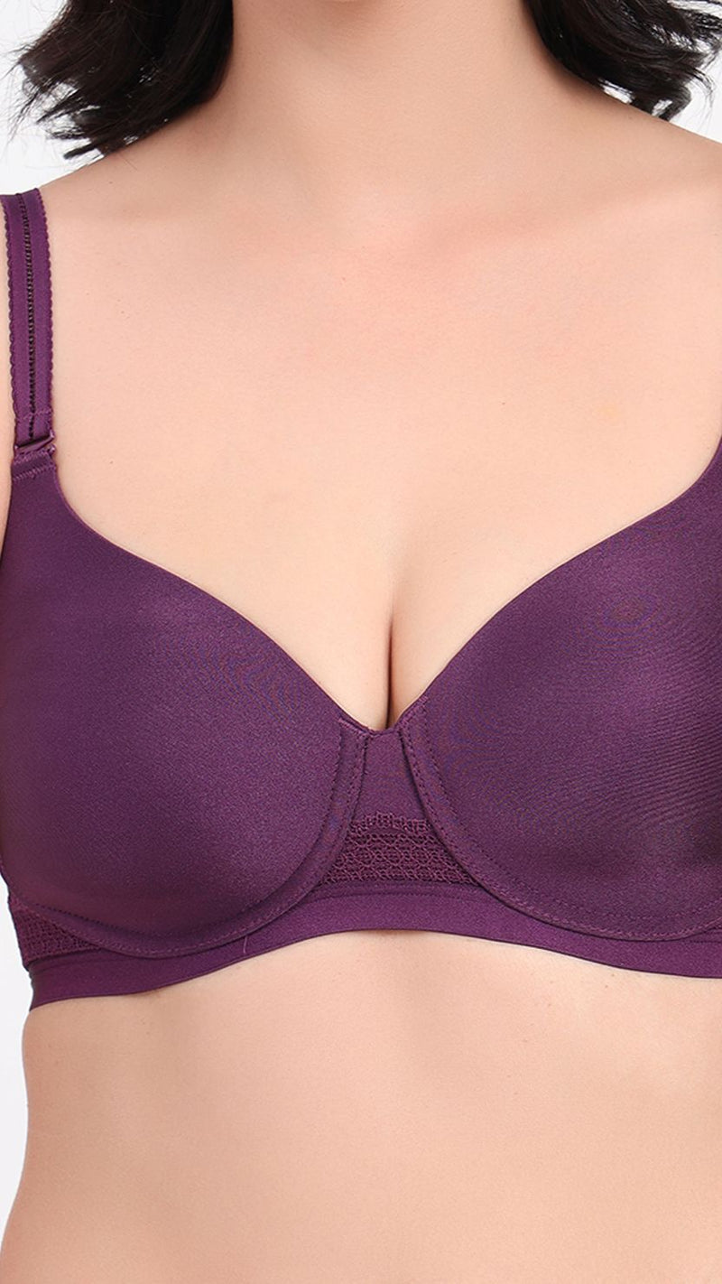 Triumph Purple Seamless Silhouette T-Shirt Bra