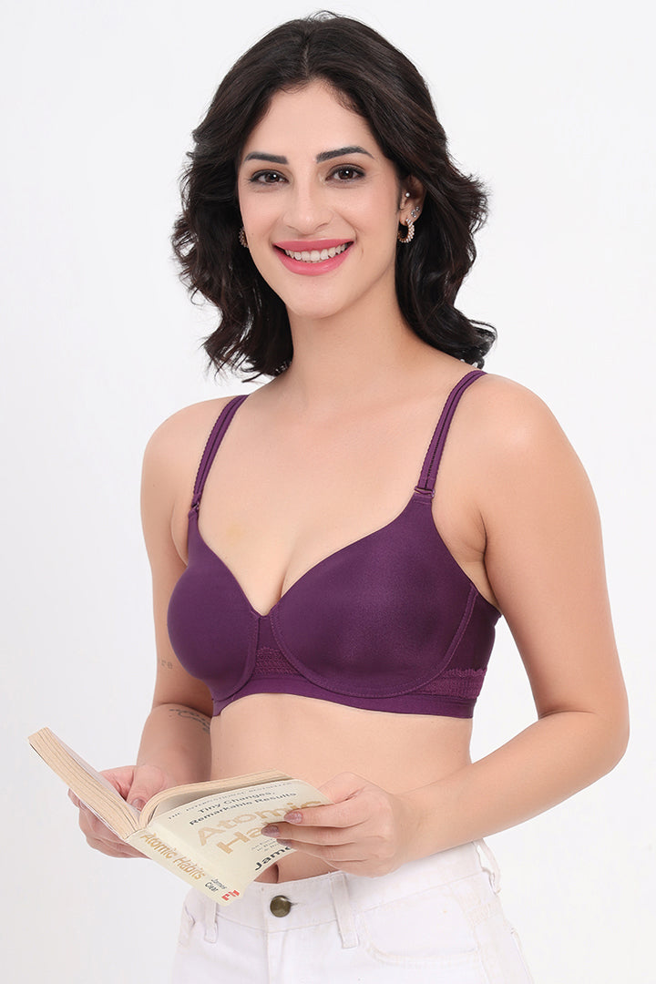 TRIUMPH-110I584 Padded Wireless Seamless Silhoutte T-shirt Bra -3M