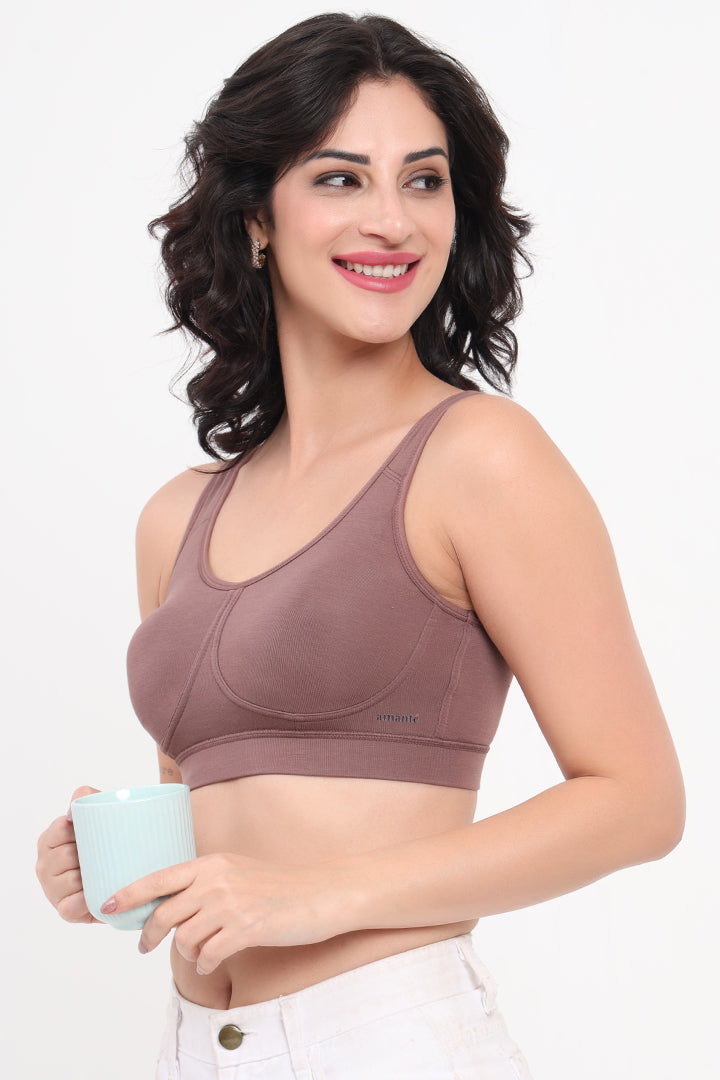 AMANTE BRA78901 All Day at Home Peppercorn Bra