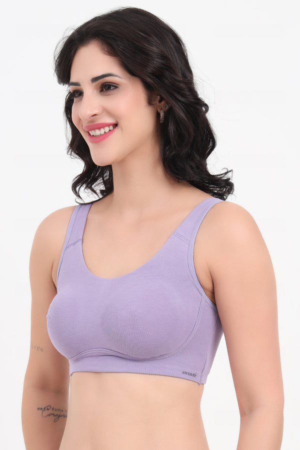 AMANTE BRA -BRA78801 All Day Lounge Solid Non Padded Non-Wired Daybreak Bra