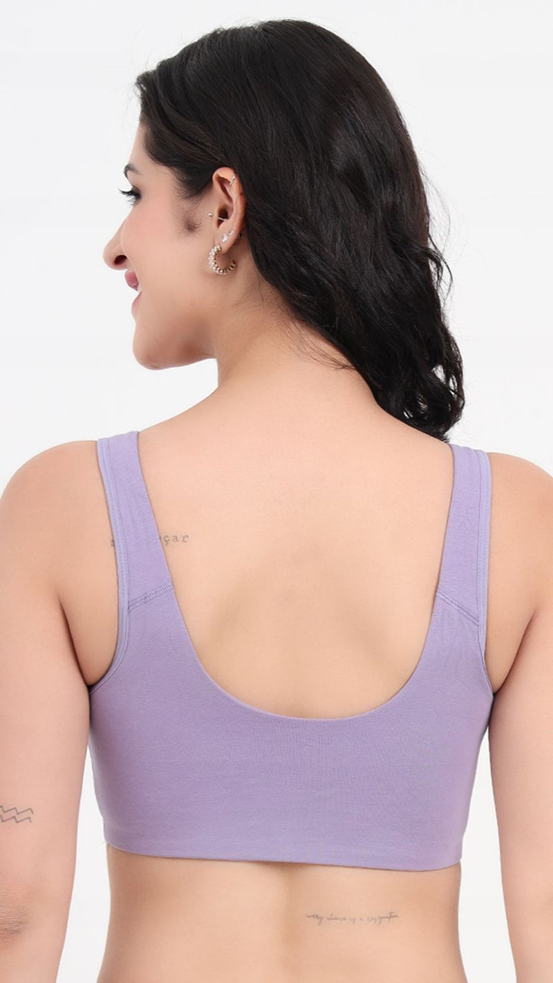 Amante Non-Padded Wireless Curved Seam Lounge Bra