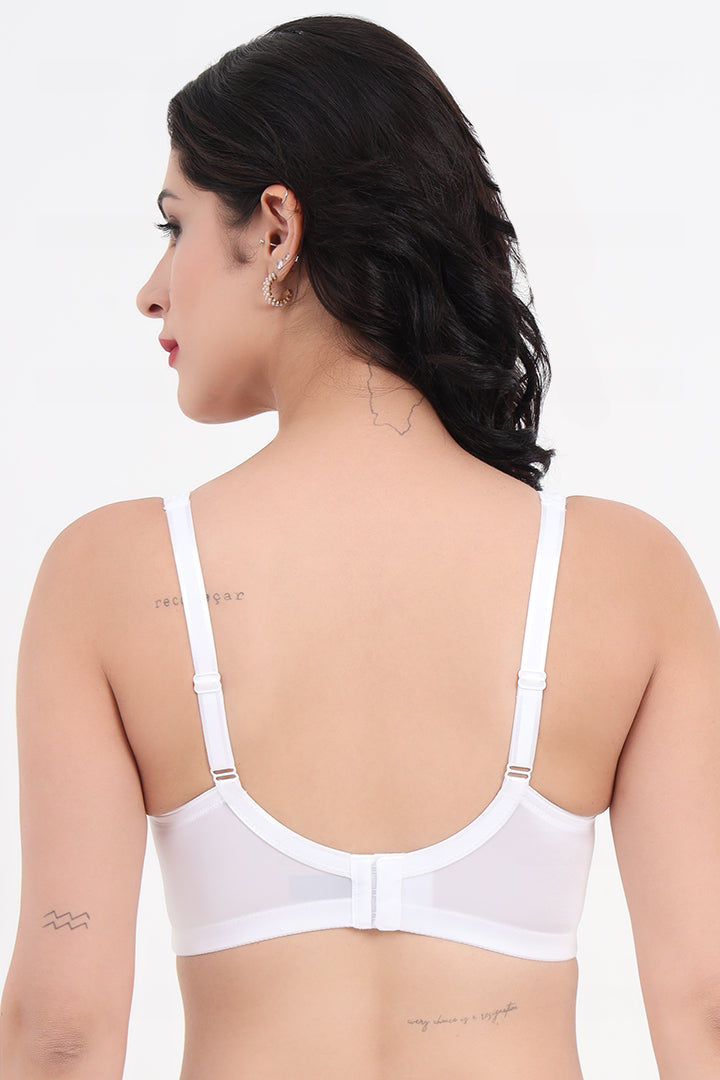 AMANTE BRA -BRA78001 Elegant Support Non-padded & Non-wired White Bra