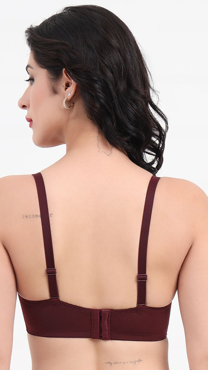 Triumph Brown Plain Wireless Padded T-Shirt Bra