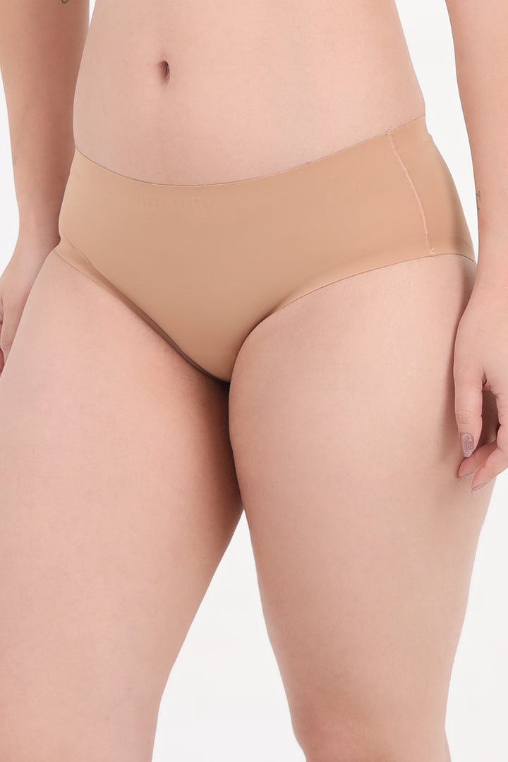 AMANTE PAN11412-MACAROON VANISH SOLID LOW RISE HIPSTER SEAMLESS PANTY