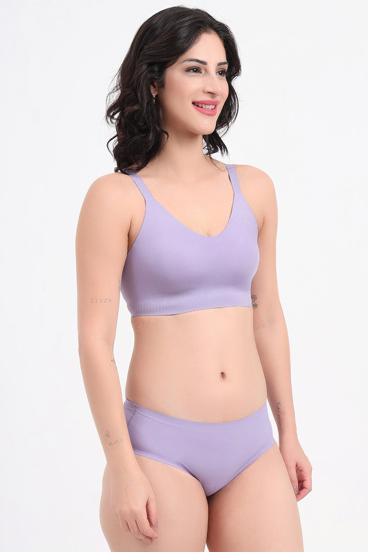 AMANTE BRA-BRA02001 Day Break Amante Non Padded Non Wired Full Coverage Invisible Support Seamless Adjustable Straps Skins Invisi Support Minimizer Bra