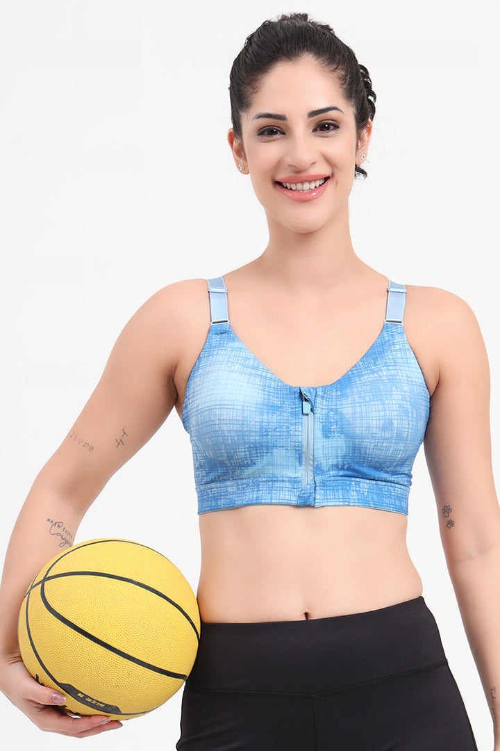 Geometric Abstract Print AMANTE BRA-ABR01001 Energize Intense Sports Bra