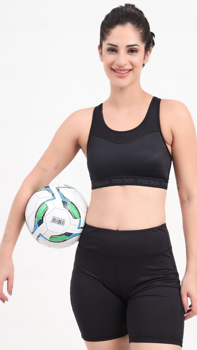 Triumph Black Balance Racerback Sports Bra