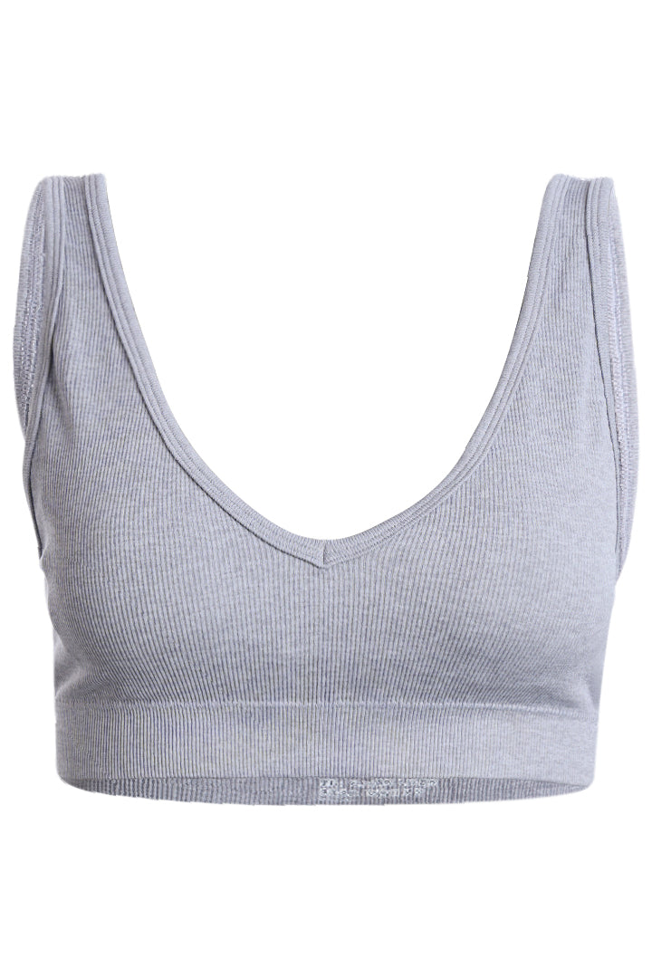 AXTZH Seamless V-Neck Bralette BLET X0031-LTGML-CV005