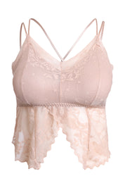 AXTZH Luxe Lace Bridal Bralette – Flirt Meets Function X2298-PEANUT-CN124