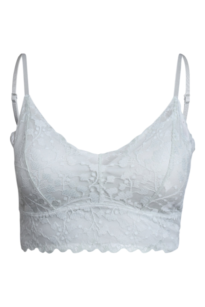 AXTZH Lace Trim Everyday Bralette BLET X1231-MINT-CN014
