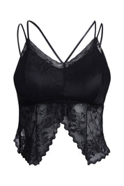 AXTZH Luxe Lace Bridal Bralette – Flirt Meets Function X2298-BLACK-CN124