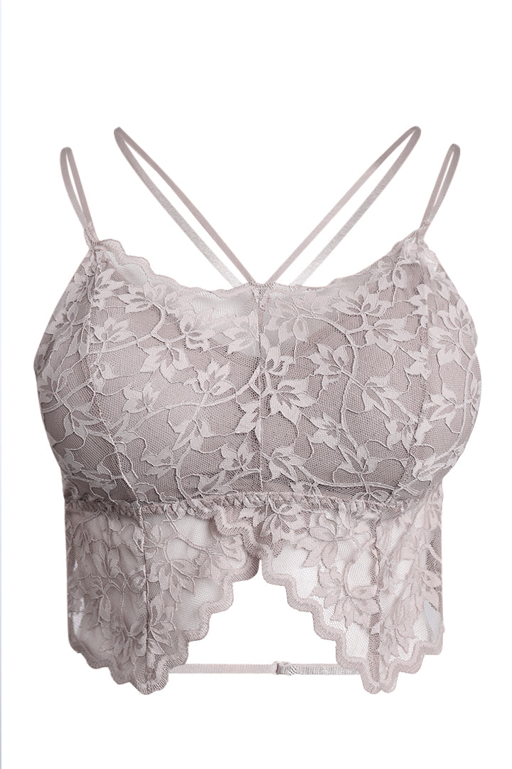 AXTZH FLORAL LACE BRIDAL BRALETTE TOP X2325-FF-CN124