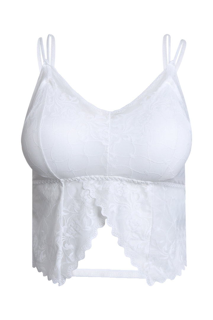 AXTZH Luxe Lace Bridal Bralette – Flirt Meets Function X2298-WHITE-CN124