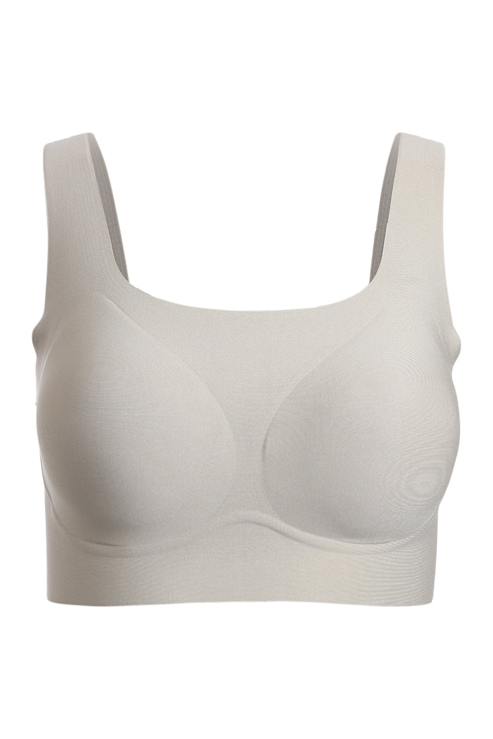 AXTZH Scoop Neck Comfort Bralette BLET X2363-OLIVE-CP005