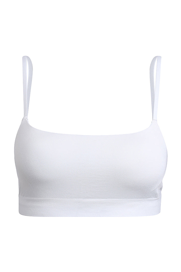 AXTZH Square Neck Bralette BLET X8695-WHITE-CV021