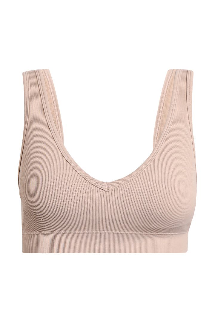 AXTZH Seamless V-Neck Bralette BLET X0031-SKIN-CV005