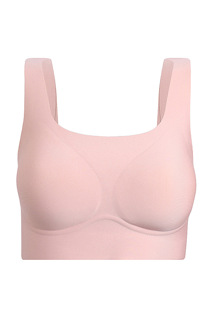 AXTZH Scoop Neck Comfort Bralette BLET X2363-BLUSH-CP005