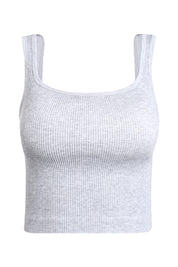 AXTZH Women’s Ribbed Bralette Crop Top X0010-LTGML-CV007