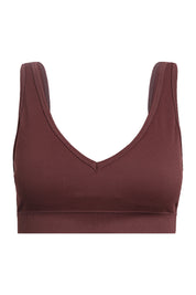 AXTZH Seamless V-Neck Bralette BLET X0031-CHOCO-CV005