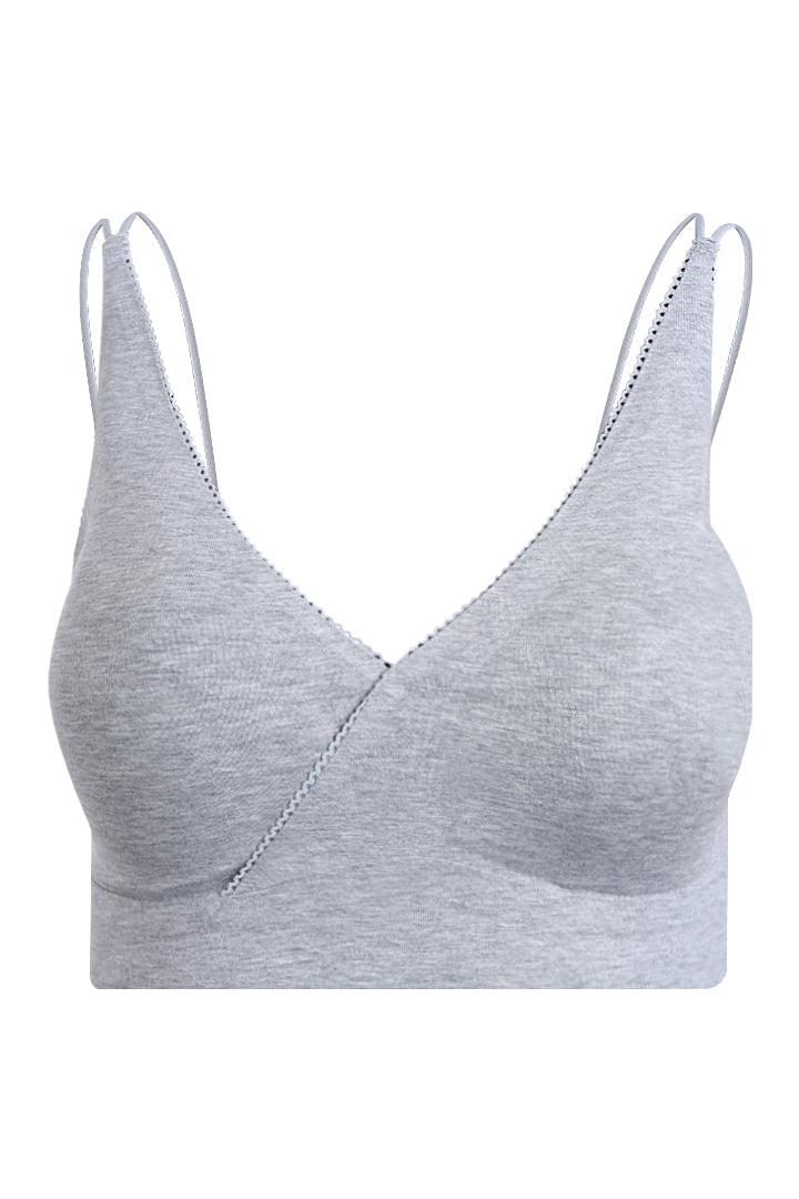 AXTZH Seamless Cotton Bralette BLET X1851-LTGML-CC013