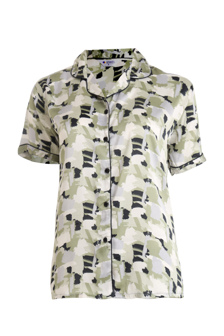 ANGELS Satin Pyjama Set NIGHTWEAR AZPRINT-OLIPR-C2S