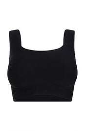AXTZH SCOOP NECK COMFORT BRALETTE BLET X2363-BLACK-CP005