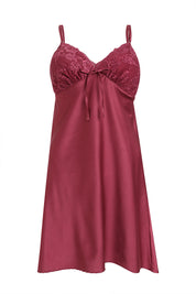 ANGELS Lace Sleeve Nightwear Set with Robe AG2222-ROSE-F11S