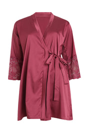ANGELS Lace Sleeve Nightwear Set with Robe AG2222-ROSE-F11S