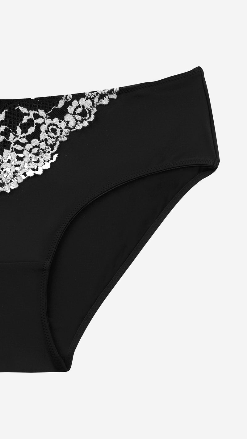 Floral Lace V-Front Brief | Floral Panty