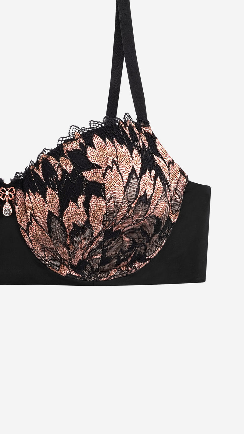 Botanical Lace Push-Up Bra | Padded Wired Fashion Bra